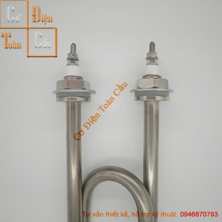 Thanh nhiệt chữ U kép, Thanh nhiệt tủ cơm,vòng nhiệt đun nước inox 304