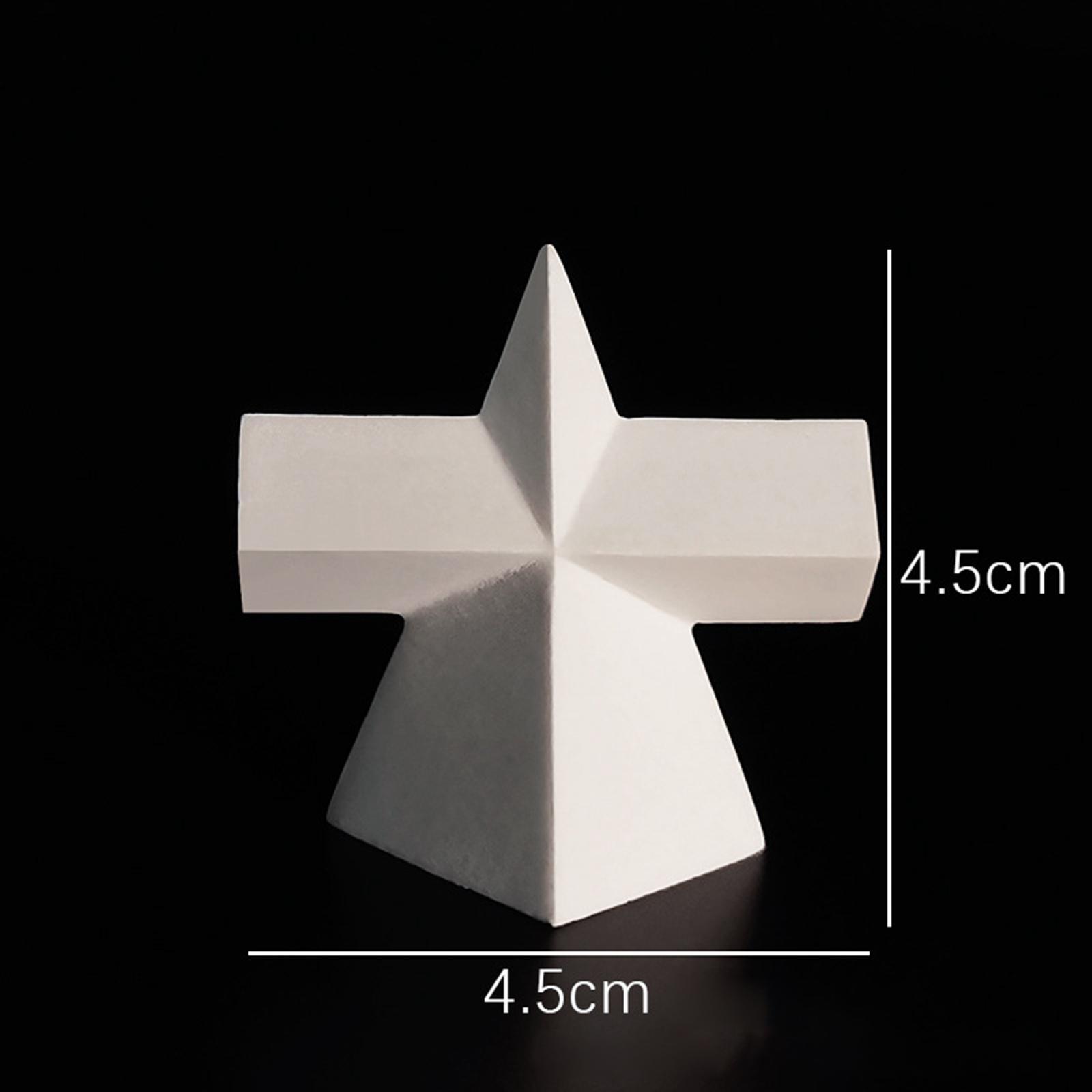 10 Count Mini Resin Sketch Geometry  Sculpture for Ornaments Art Craft