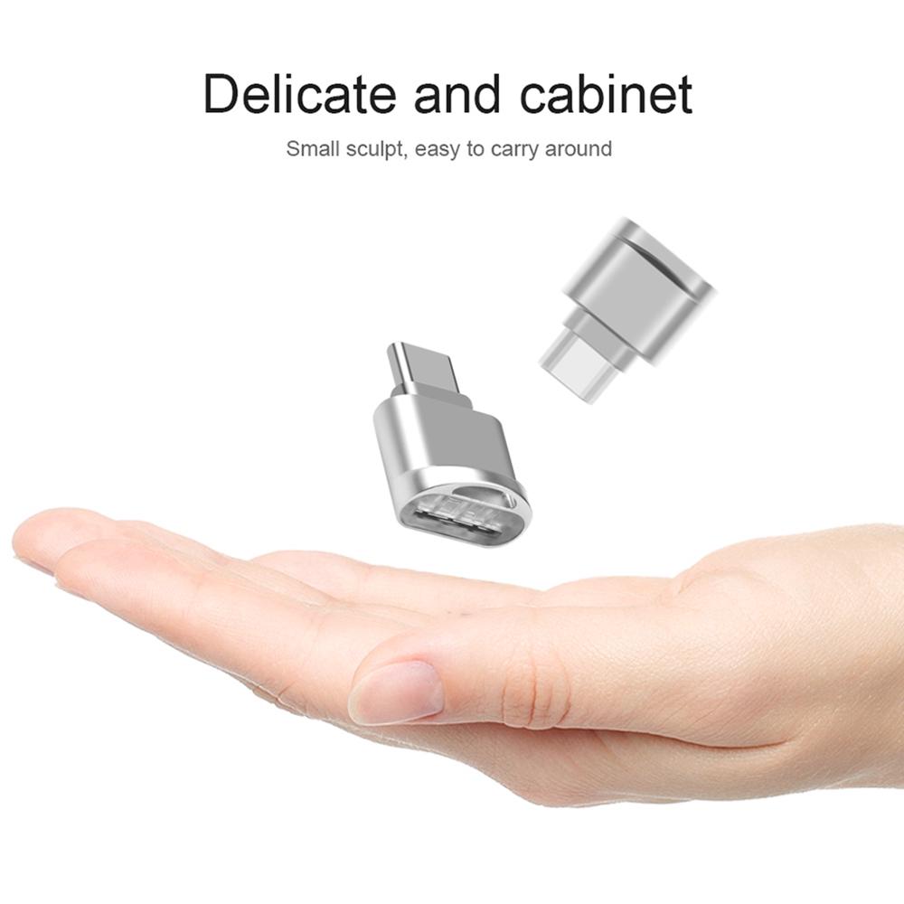 Adapter USB 3.1 OTG đọc thẻ Mini Type C Micro SD TF