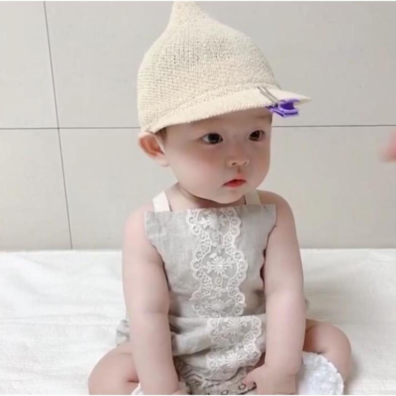 Mũ cói củ tỏi cho bé MH08 Mimo baby