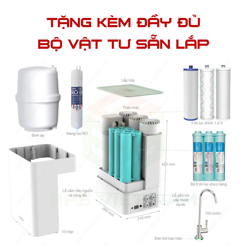 Máy Lọc Nước Để Gầm Karofi KAQ-U98, Vòi Led Điện Tử, Kết Nối Wifi, 10 Lõi Cao Cấp, Hàng Chính Hãng