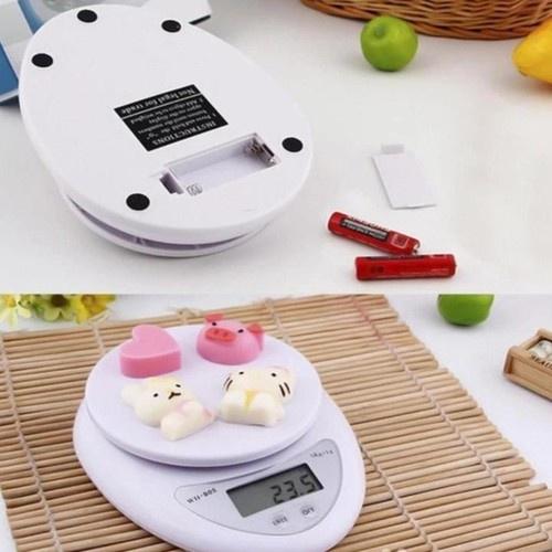 Cân Điện Tử Nhà Bếp 5kg, Cân Tiểu Ly làm bánh Chia Thực Phẩm Electronic Kitchen Scale B05