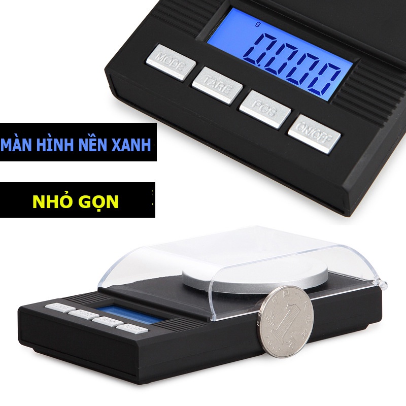 Cân Tiểu Ly Điện Tử Mini Cân Đồ Trang Sức Độ Chính Xác Cực Cao 0.001g - Đạt Chứng Chỉ Chất Lượng