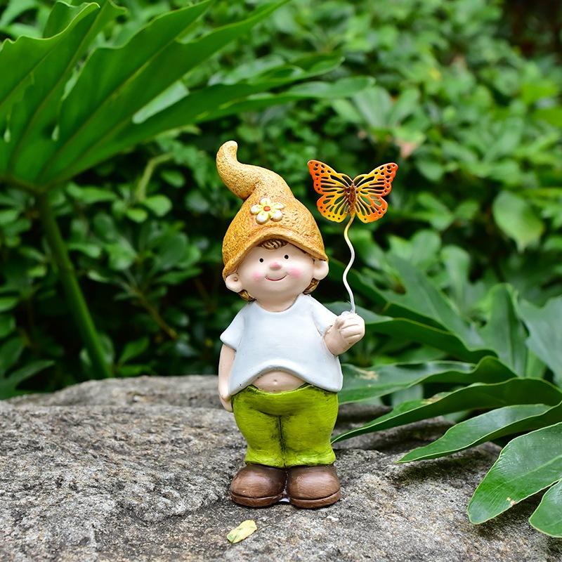 Set 3 búp bê gốm sứ cậu bé hở rốn dễ thương