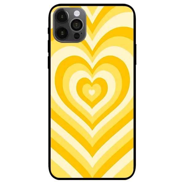 Ốp lưng dành cho Iphone 11 / 11 Pro / 11 Pro Max - Tim Cầu Vồng Vàng