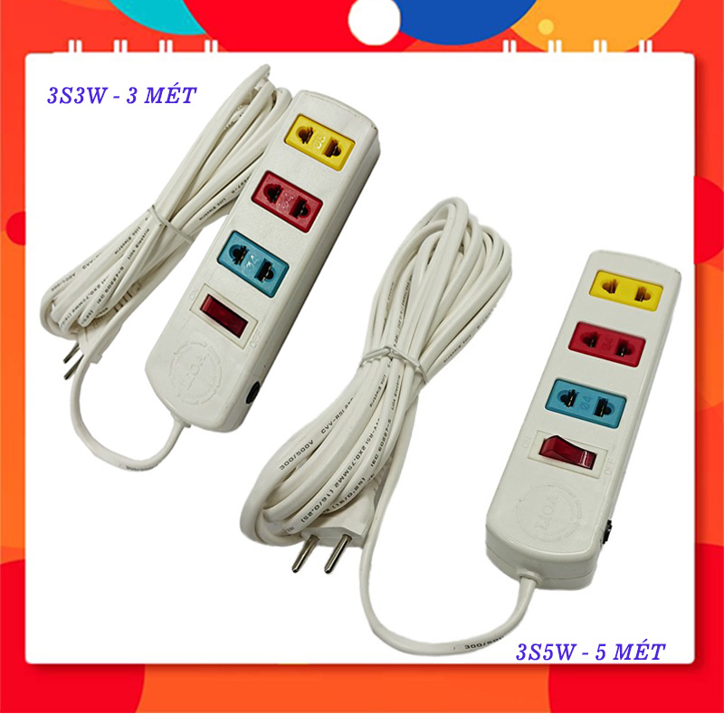 Ổ Cắm Có Bảo Vệ Quá Tải Bằng CB LIOA 3S5W