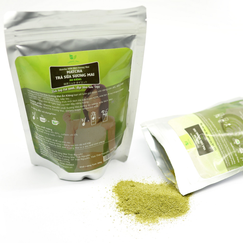 Matcha trà sữa ăn kiêng