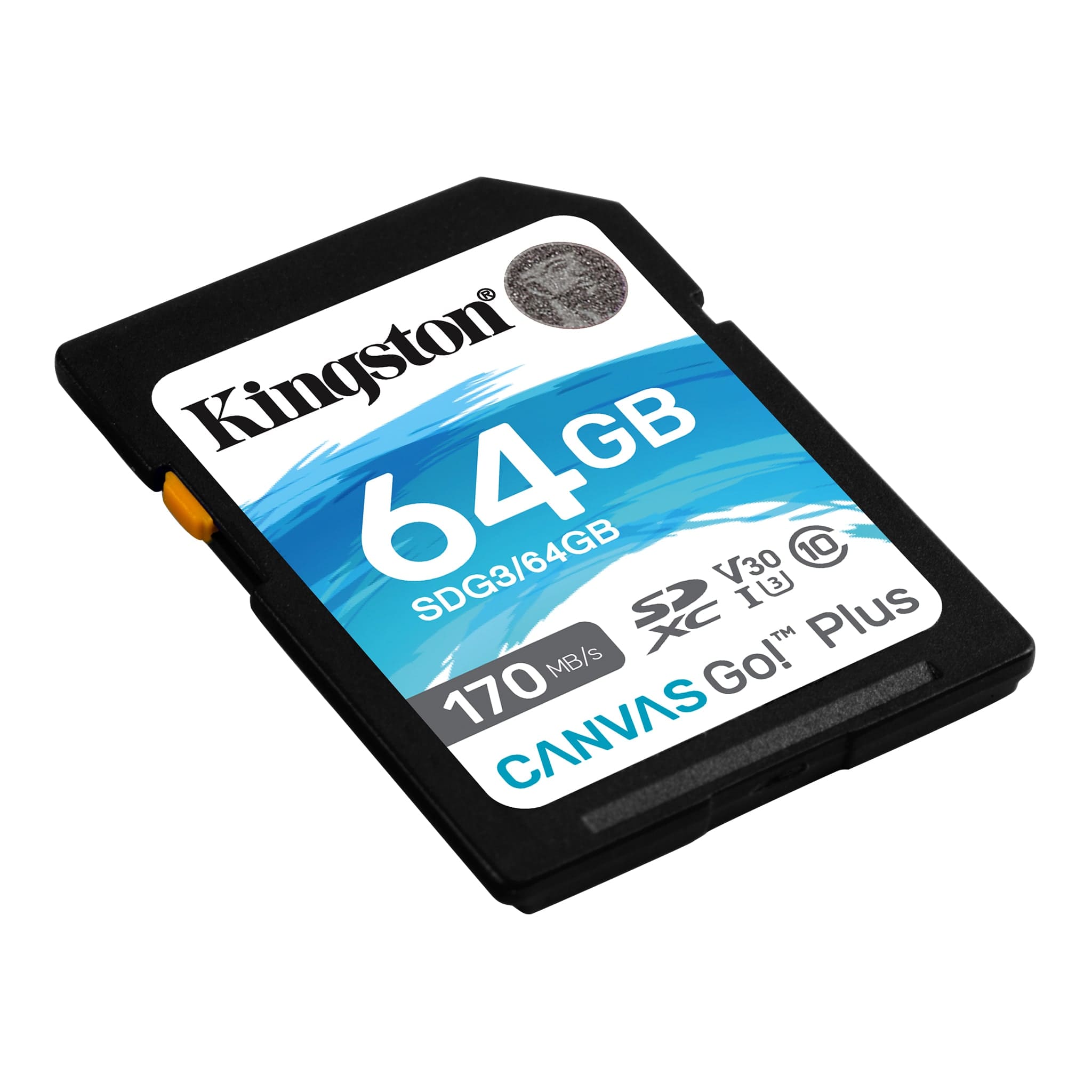 THẺ NHỚ KINGSTON SD CANVAS GO PLUS 64GB – SDG3/64GB - Hàng Chính Hãng