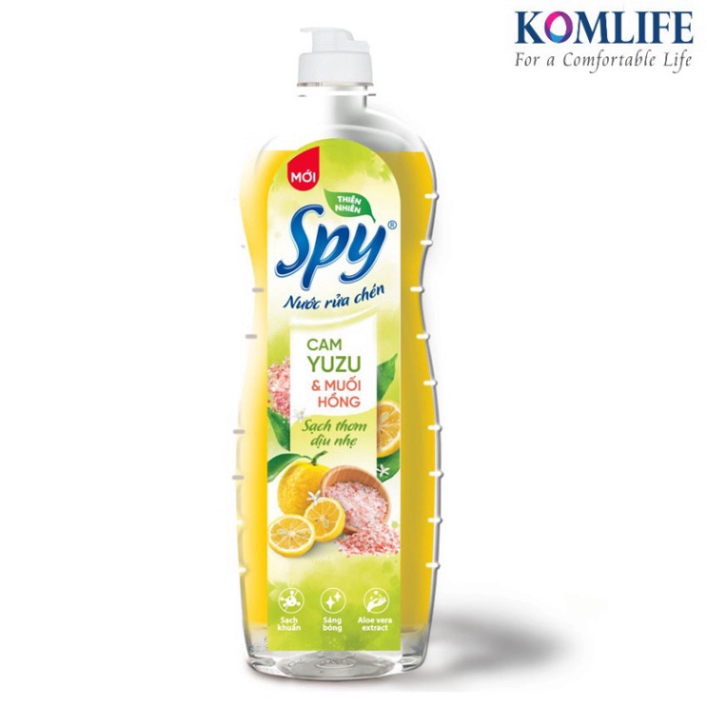 Nước Rửa Chén Bát Spy 760ml Hiệu Quả Với Cả Các Vết Bẩn Cứng Đầu Trên Chén Bát 4 Mùi Hương Thơm Mát
