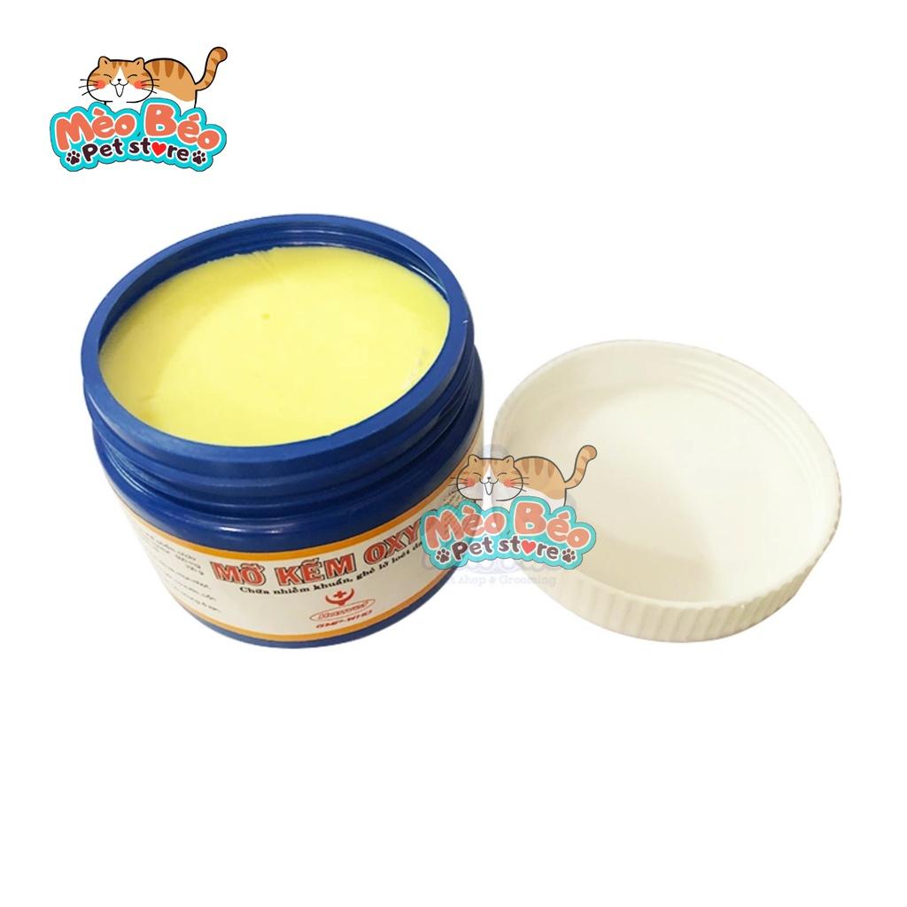 Mỡ Kẽm bôi vết thương, ghẻ ngứa, viêm nhiễm ngoài da cho chó mèo - Oxyd Hanvet 100g