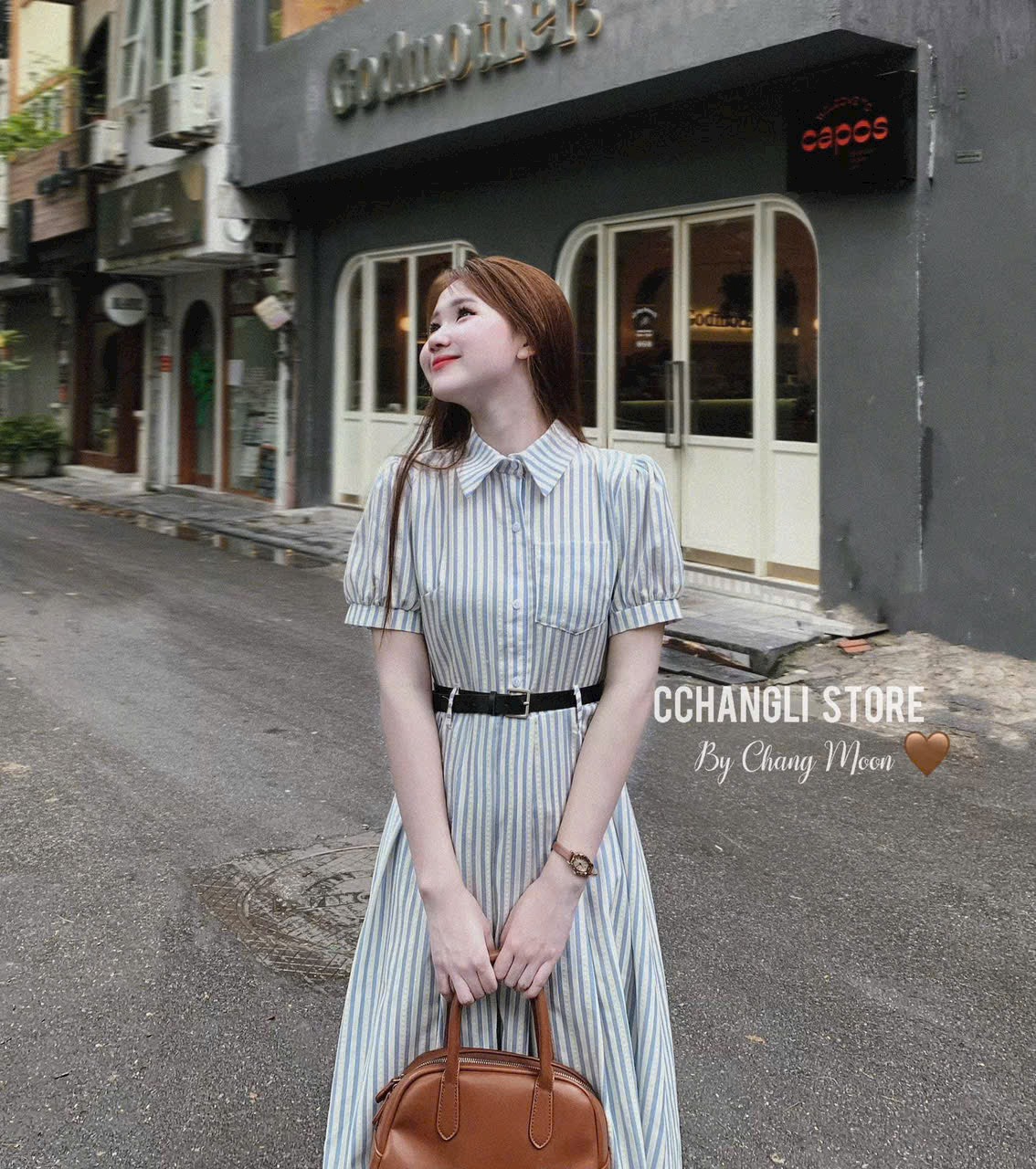 ĐẦM CỔ SƠ MI KATE LỤA FROM DÀI KÈM NỊT MÀU Y HÌNH
