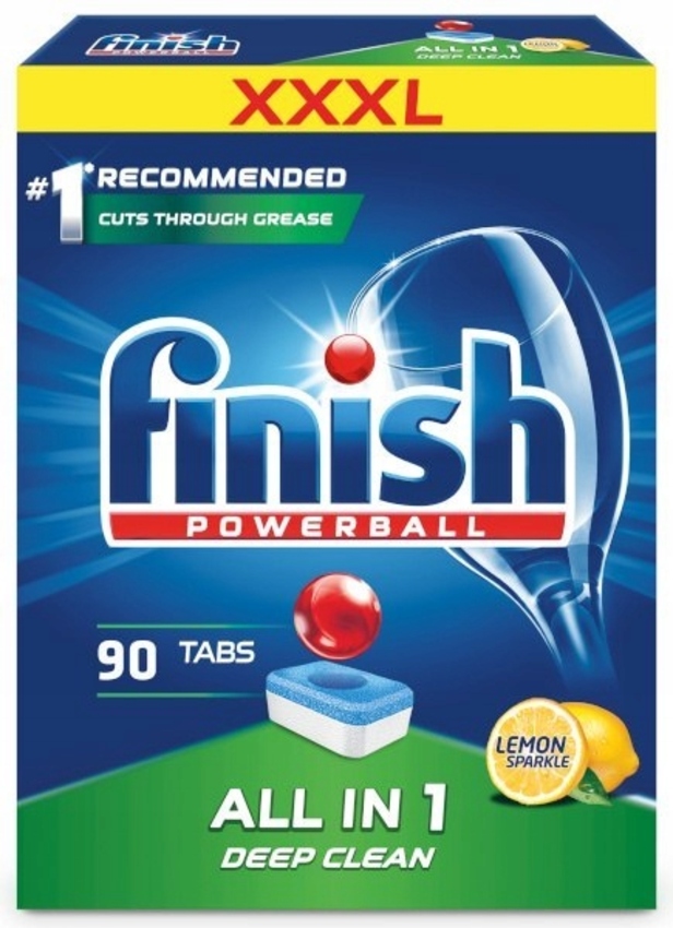 COMBO FINISH: Viên rửa bát All in one 90 viên + Muối 1,2kg