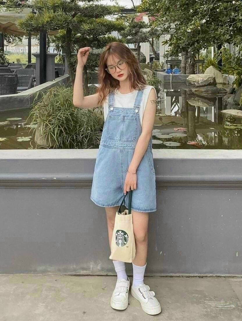 SET QUẦN YẾM ĐẦM YẾM JUMPSUIT ĐỒ BAY NGẮN TRƠN QUẦN ỐNG RỘNG LƯNG CAO DENIM JEANS DẠO PHỐ DỰ TIỆC GIÁNG SINH NOEL