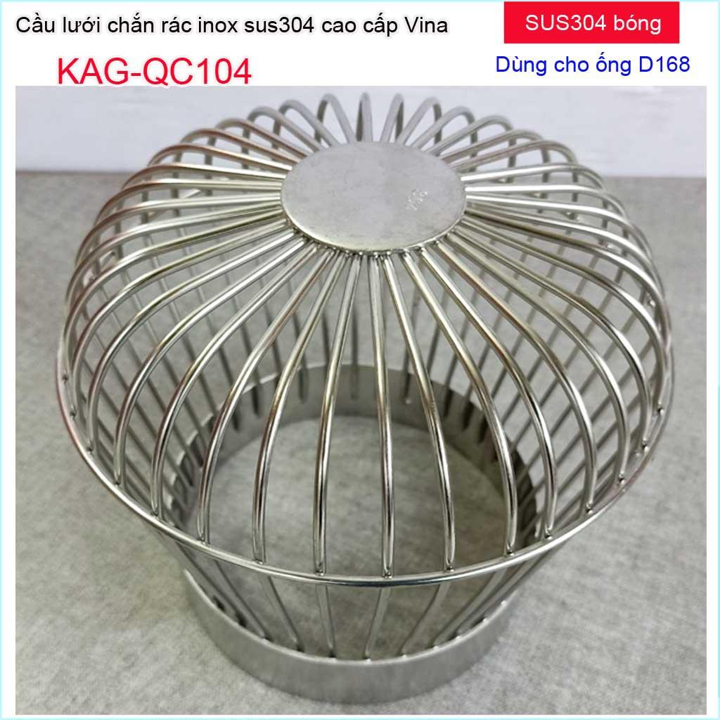 Quả cầu lưới Inox dày, chắn rác sân thượng, phễu chặn rác thoát nước mưa