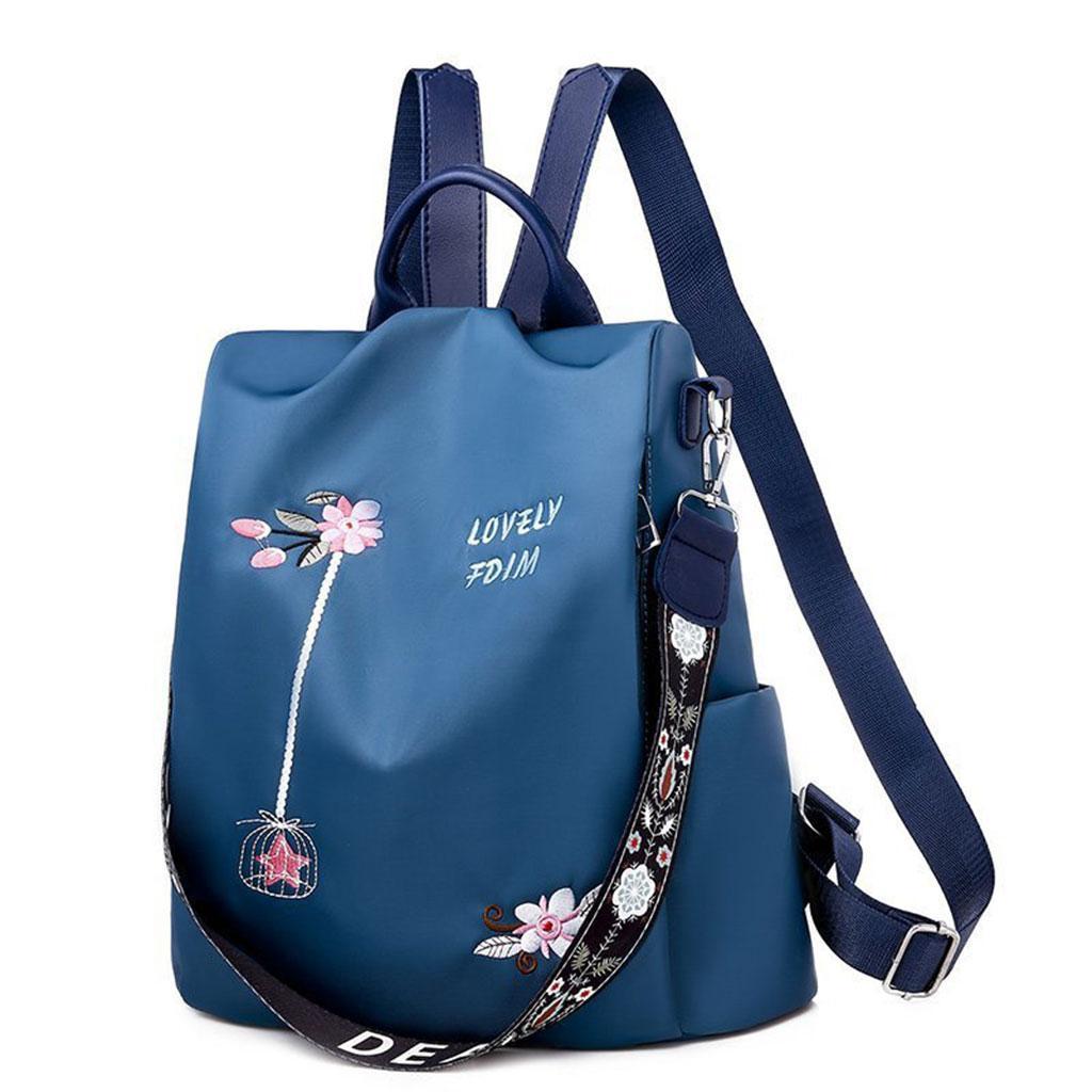 Casual Backpack Shoulder Bag for Travel Outdoor Daypack Rucksack blue