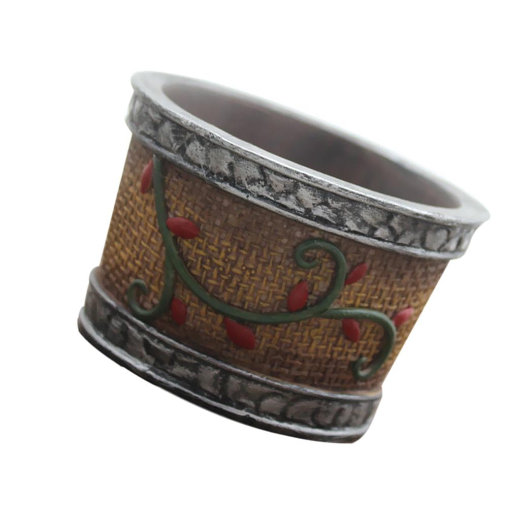 Flowerpot Creative Resin Flower Pot Planter Garden Succulent Plant Decor #3