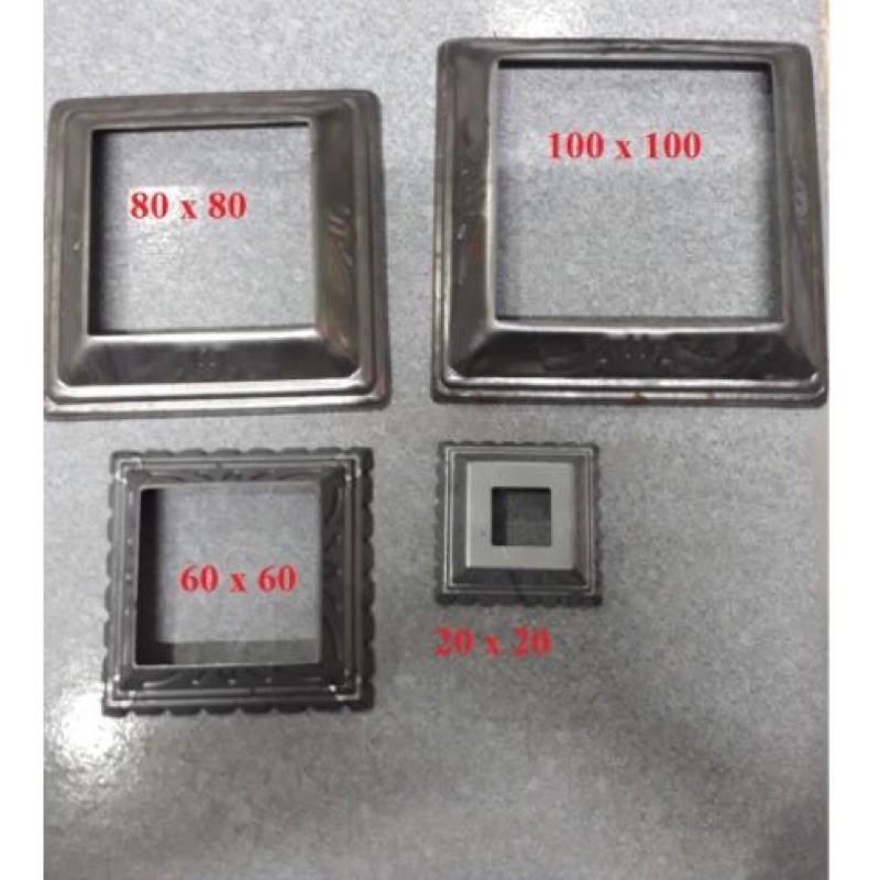 Chụp xà gồ/ chụp chân sắt hộp vuông inox đủ size.