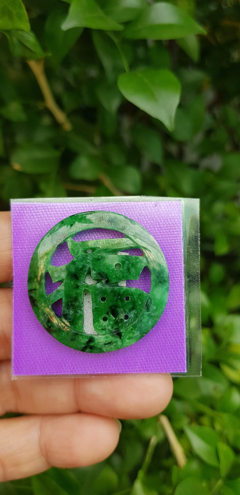 Mặt dây chuyền Chữ Phúc hay Chữ Phước Chất liệu đá cẩm thạch tự nhiên Size đk 31mm x dầy 2mm Anh Chị bọc Vàng lên đeo với dây chuyền của mình vừa đẹp vừa tốt mang chữ Phúc luôn bên mình ý nghĩa phúc đức ạ