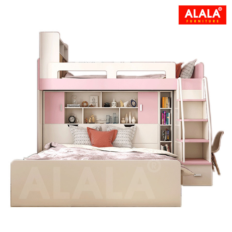 Giường tầng cho bé ALALA155 đa năng/ Miễn phí vận chuyển và lắp đặt/ Đổi trả 30 ngày/ Sản phẩm được bảo hành 5 năm từ thương hiệu ALALA/ Chịu lực 700kg