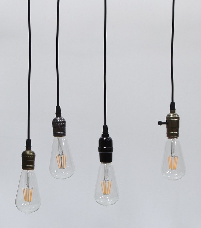 Bộ 3 dây đèn thả cổ điển Vintage bóng đèn trang trí Edison ST64 6W