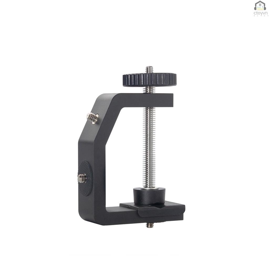 Kẹp chữ C bằng hợp kim nhôm đa năng kèm ốc vít 1/4 inch chuyên dụng cho máy ảnh