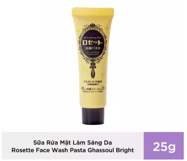 Sữa Rửa Mặt Làm Sáng Da Mini-tube 25G Rosette Face Wash Pasta Ghassoul Bright