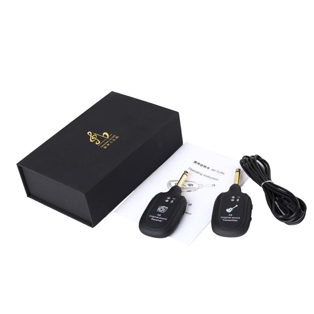 Electric Guitar Bass UHF Wireless System, Audio Transmitter And Receiver Set