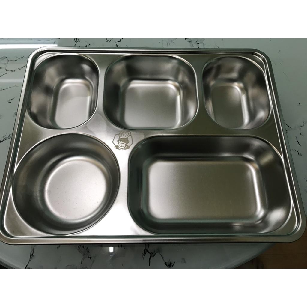 khay cơm GORILLA inox cao cấp 4 ngăn, 5 ngăn loại Trung