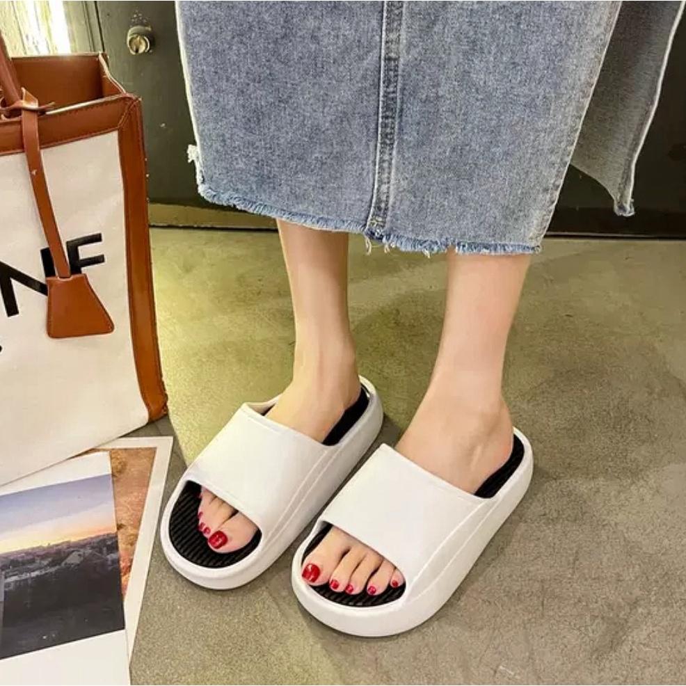 Dép bánh mì độn đế nam nữ 2022 - Dép unisex quai ngang cute