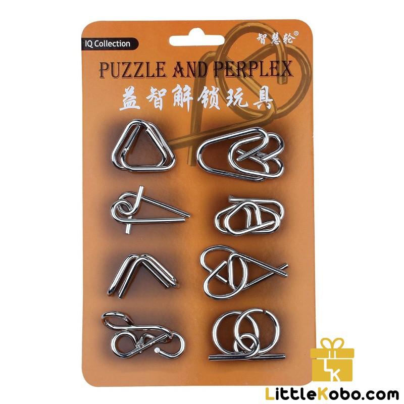 24 Món Đồ Chơi Tháo Vòng Sắt Metal Wire Puzzle