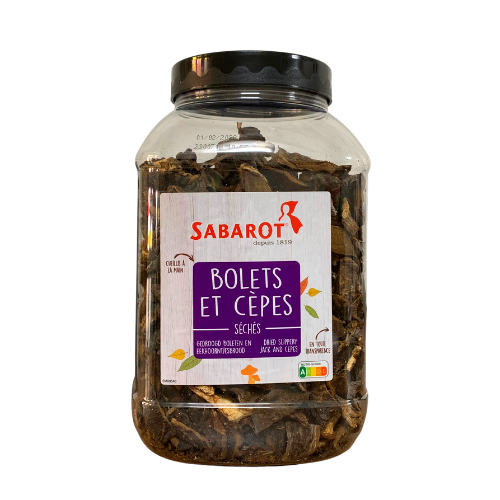 Nấm Khô Porcini - Bolets et Cèpes Séchés Sabarot Chuyên Dùng Nhà Hàng, Khách Sạn Hộp 500Gram [Nhập Khẩu Pháp]