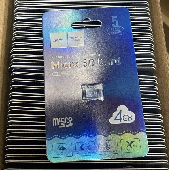 Thẻ nhớ Micro SD 4GB Hoco thẻ nhớ tốc độc cao dùng cho điện thoại, máy nghe nhạc - Hàng chính hãng