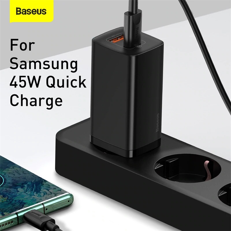 Bộ sạc nhanh đa năng thế hệ mới Baseus GaN2 Lite Travel Quick Charger 65W - Hàng Chính Hãng