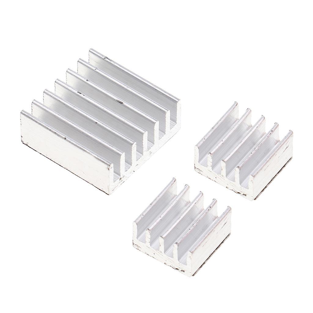 3PCS One Set Aluminum Heatsink Cooling with Adhesive Kit for Raspberry Pi