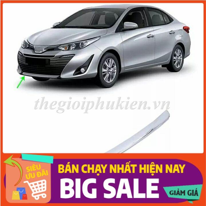 Ốp cản trước Toyota Vios 2019 mạ Crom cao cấp