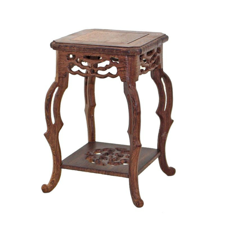 ĐÔN GỖ , ĐẾ GỖ MINI KIỂU CỔ ĐỂ ĐẶT TƯỢNG , CHẬU BONSAI cao 14 cm