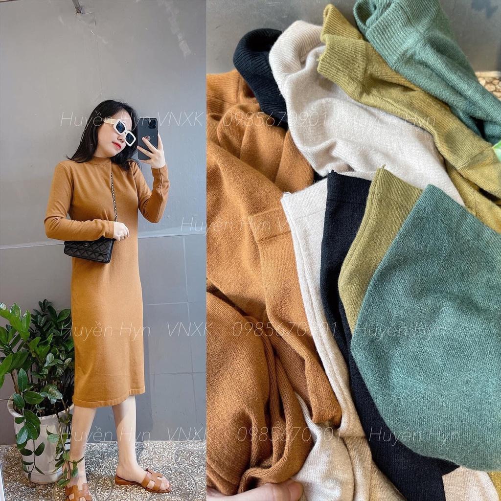 Váy len bầu xinh mùa đông 2019