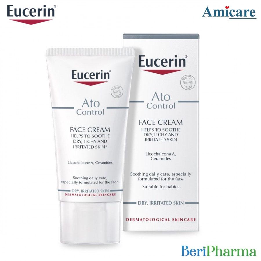 Kem Dưỡng Cho Da Khô và Da Bị Kích Ứng Eucerin Ato Control Soothing Face Cream 50ml