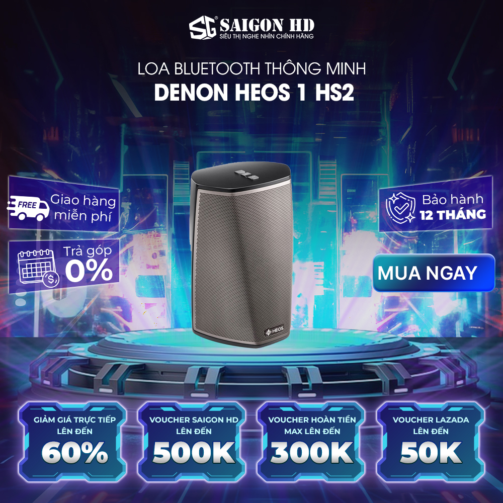 Loa Bluetooth Denon HEOS 1 HS2 - Hàng Chính Hãng