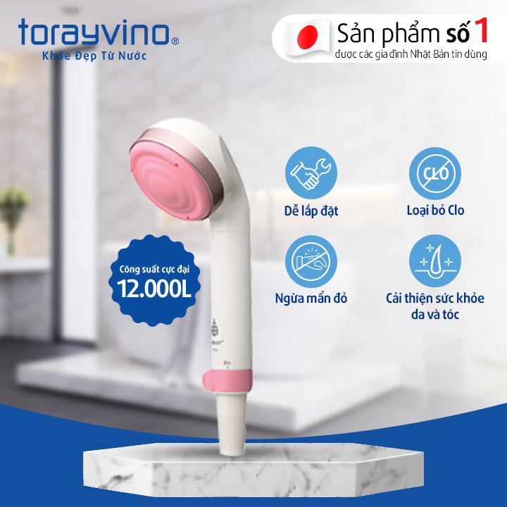 Vòi Sen Tắm Khử Chlorine Toray Torayvino RS52