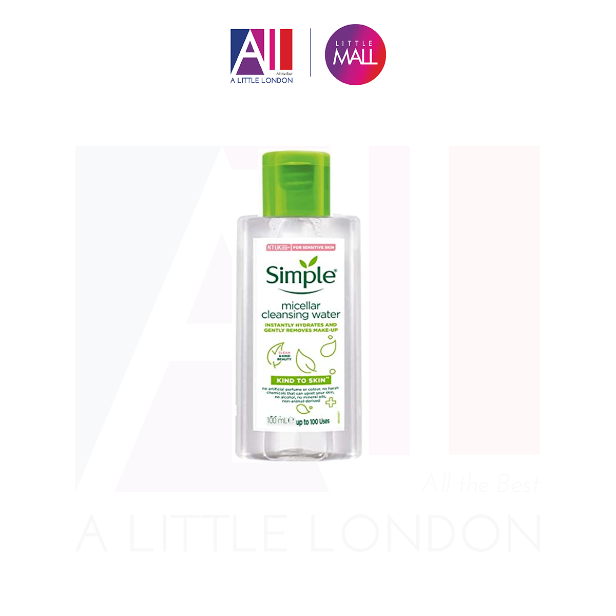 Nước tẩy trang Simple Kind To Skin Micellar Cleansing Water 100ml (Bill Anh)