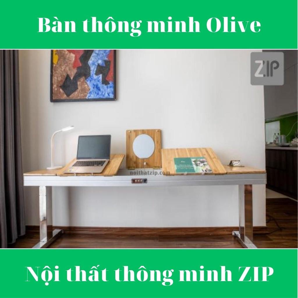 Bàn học - làm việc thông minh đa chức năng Olive dài 1m2, cho một người, Bảo hành 12 tháng