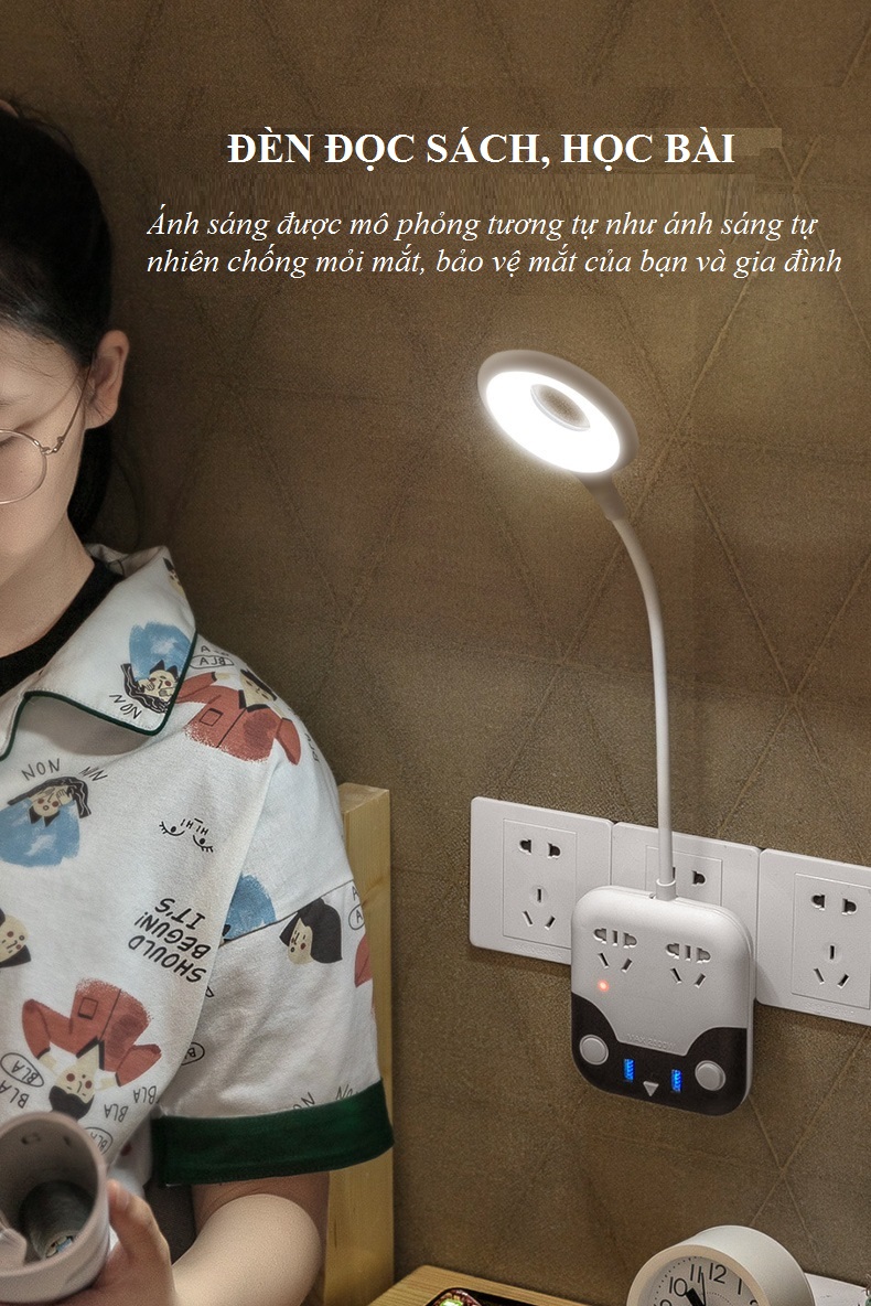 Ổ cắm chống sét đa năng hình mèo ngộ nghĩnh