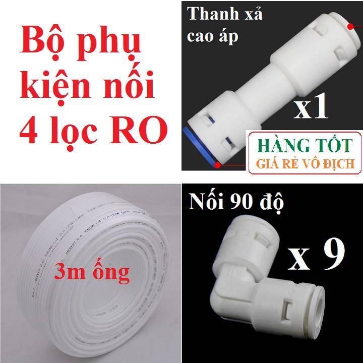 Phụ kiện máy lọc nước van khởi thủy, ống, cút, thanh xả cao áp ... chuẩn 6mm