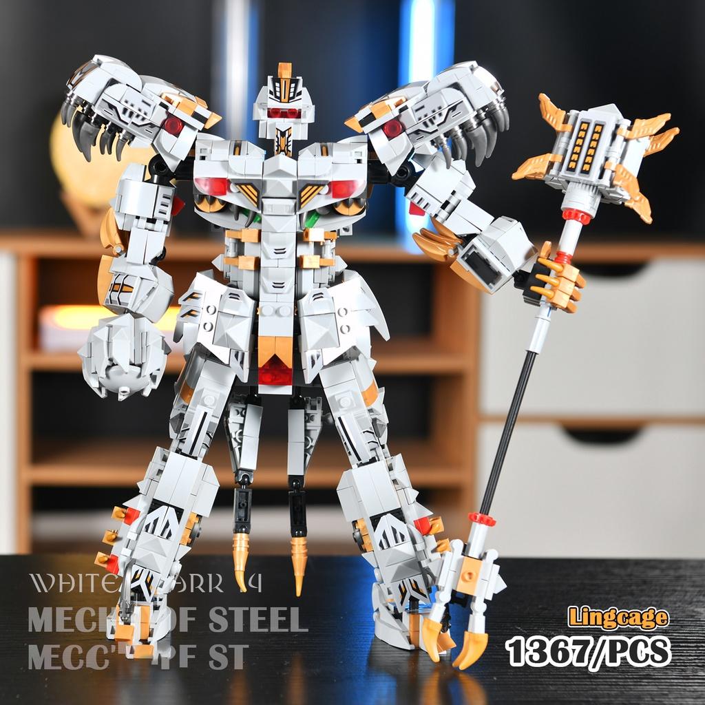 Đồ chơi Lắp ráp Robot Megatron, Panlos 621025 Mecha of Steel, Xếp hình thông minh, Mô hình Autobot