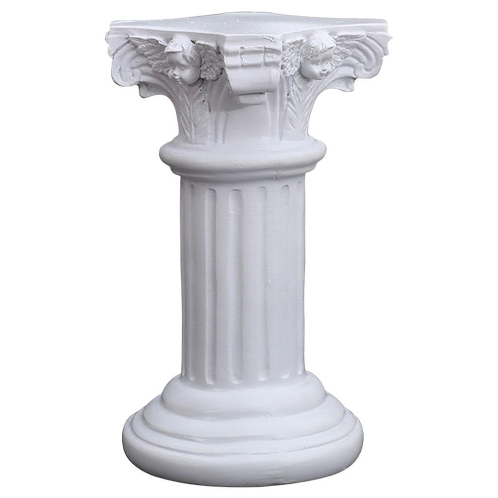 Roman Pillar Statue Resin Pedestal Stand Figurine Table Party Kitchen Decor
