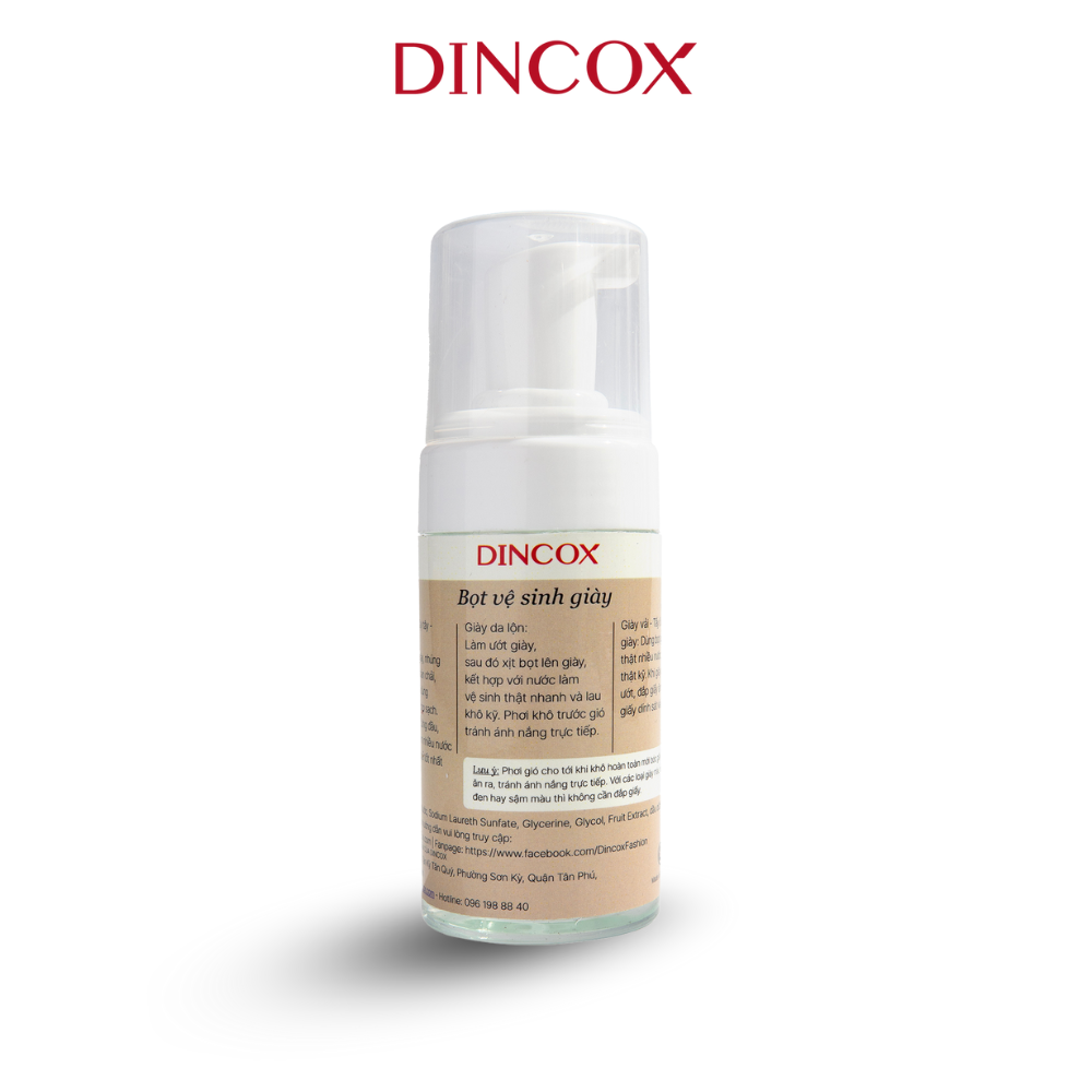 Bọt Vệ Sinh Giày Chuyên Dụng Đậm Đặc 100ml Chính Hãng Dincox