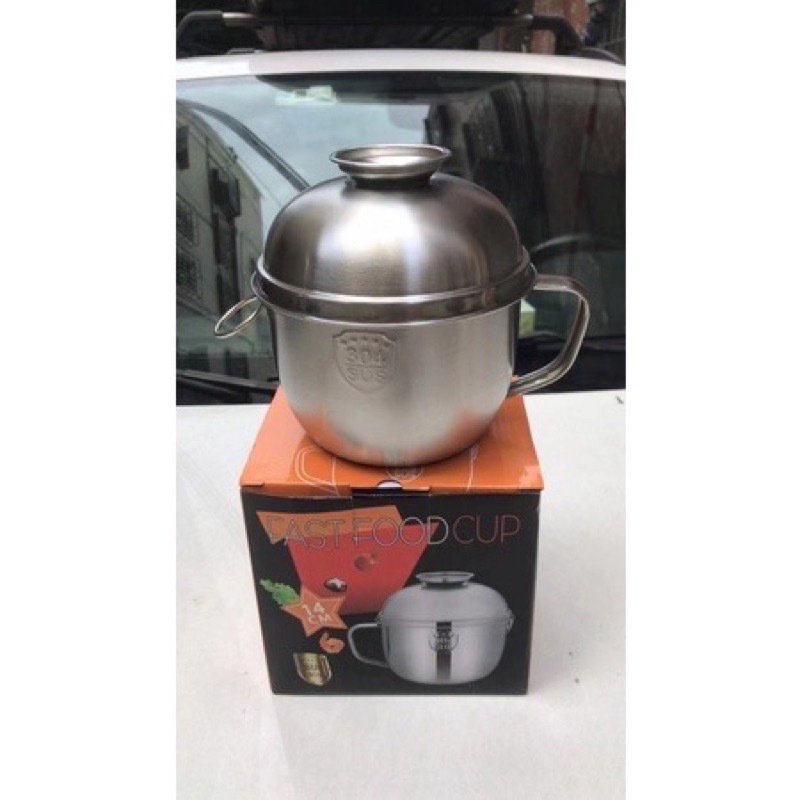 Bát ( tô) mì inox 304 có nắp  làm tô ăn