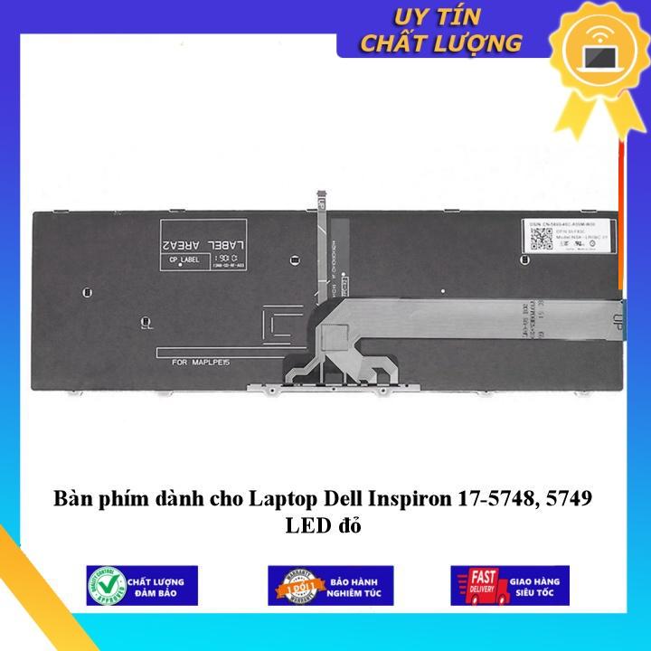 Bàn phím dùng cho Laptop Dell Inspiron 17-5748 5749 LED đỏ - Hàng Nhập Khẩu New Seal