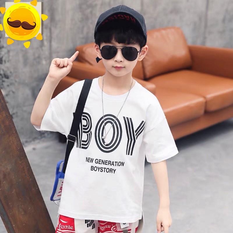 Áo thun bé trai Con Xinh cotton BOY STORY, áo thun trẻ em từ 5 đến 14 tuổi